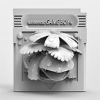 Venusaur Green - 3D Printed Pokemon Game Boy Cartridge Wall Hanger | Fan Art | Pokemon TCG | Resin Model | ABC3D Models