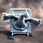 Lugia Silver - 3D Printed Pokemon Game Boy Cartridge Wall Hanger | Fan Art | Pokemon TCG | Resin Model | ABC3D Models