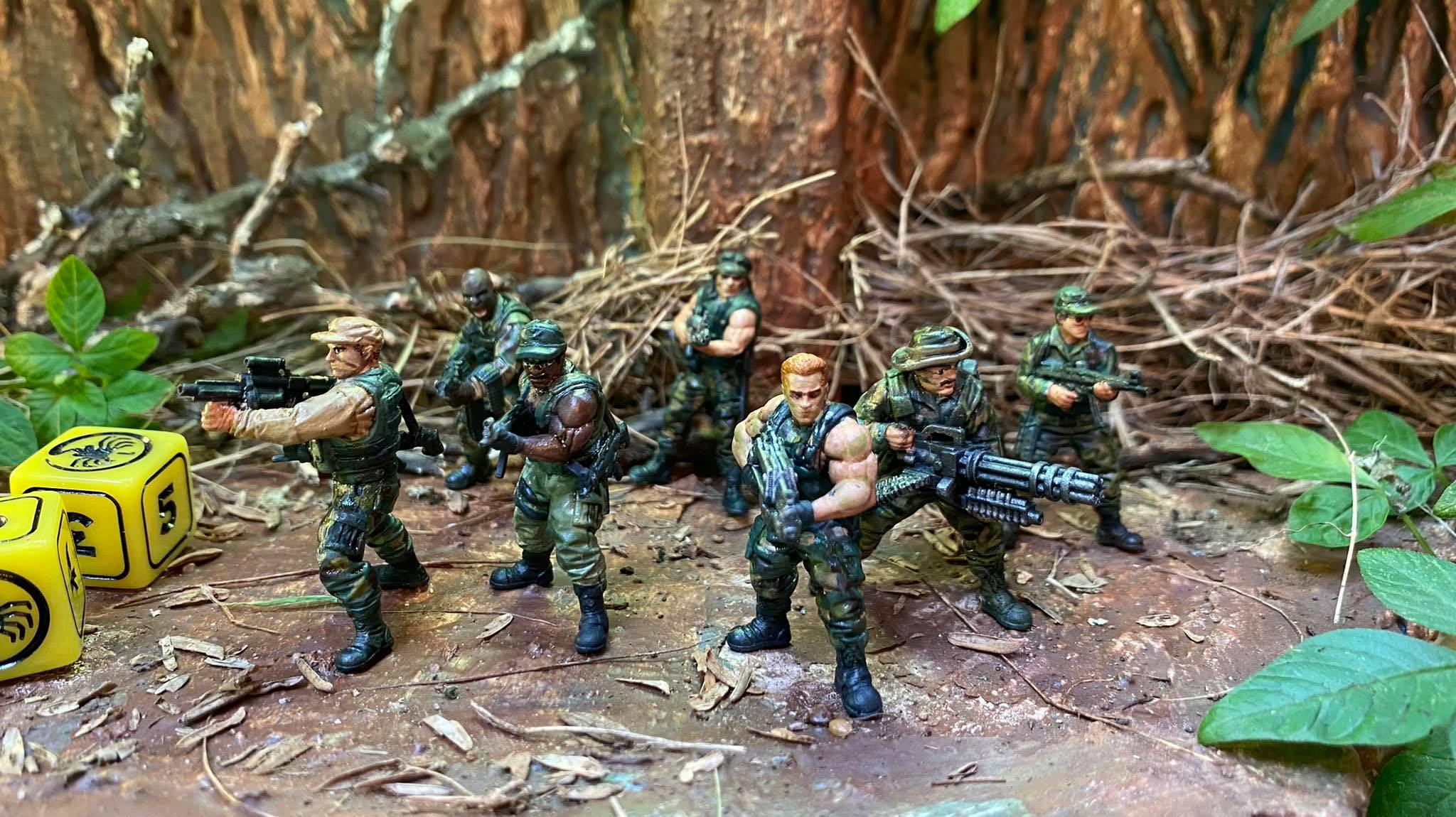 Human Colonial Anti Hunter Pacho Magalona | Skull Hunters | PAPSIKELS | 3D Printed Miniature |  32mm Miniatures