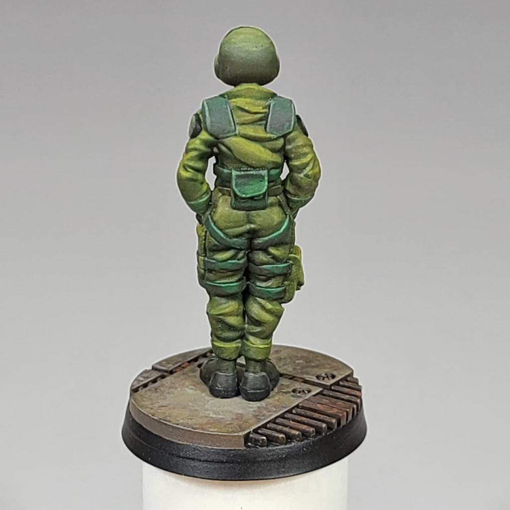 3D Printed Colonial Space Fighter Pilot Cpl Nicole Ferrero Miniature (32mm)