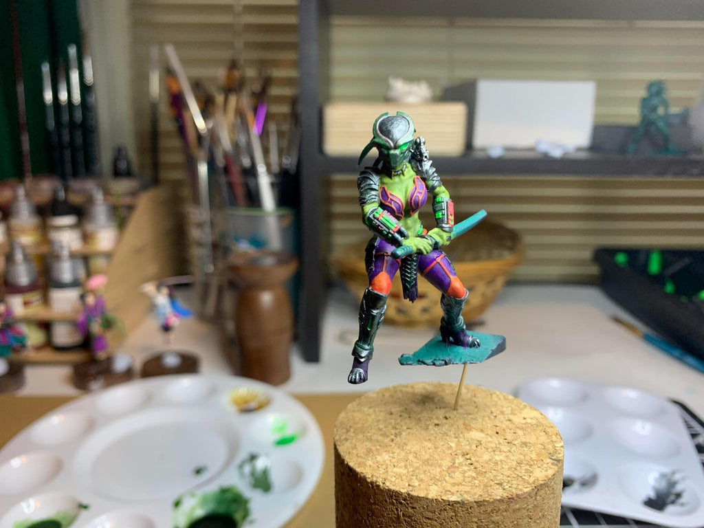 Skull Hunters Mechico Noguchisawa Iaido Sergio Clan, Papsikels, Resin Miniature - Tabletop miniature - Fantasy Miniature - 32mm