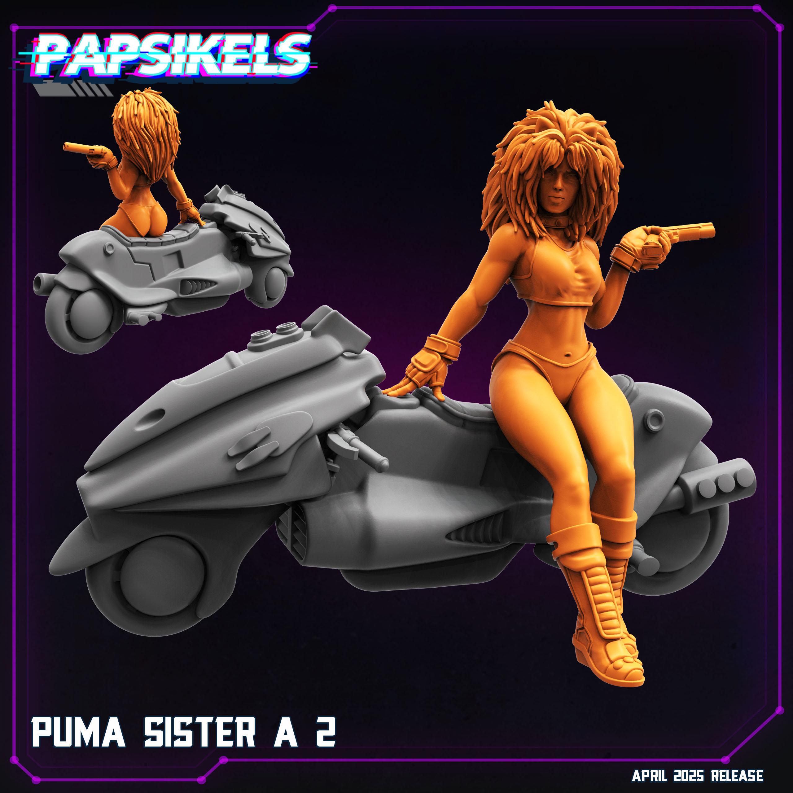 Cyberpunk, Puma Sisters - Dominion Tank Police, Papsikels, 32mm Mini