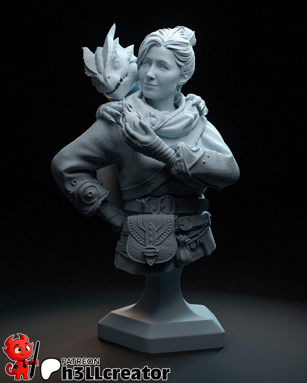 Zoe from Split Fiction (fan art) | Full Model or Bust | Miniature scale 1:12 | h3LL Creator | DIY Model Kit