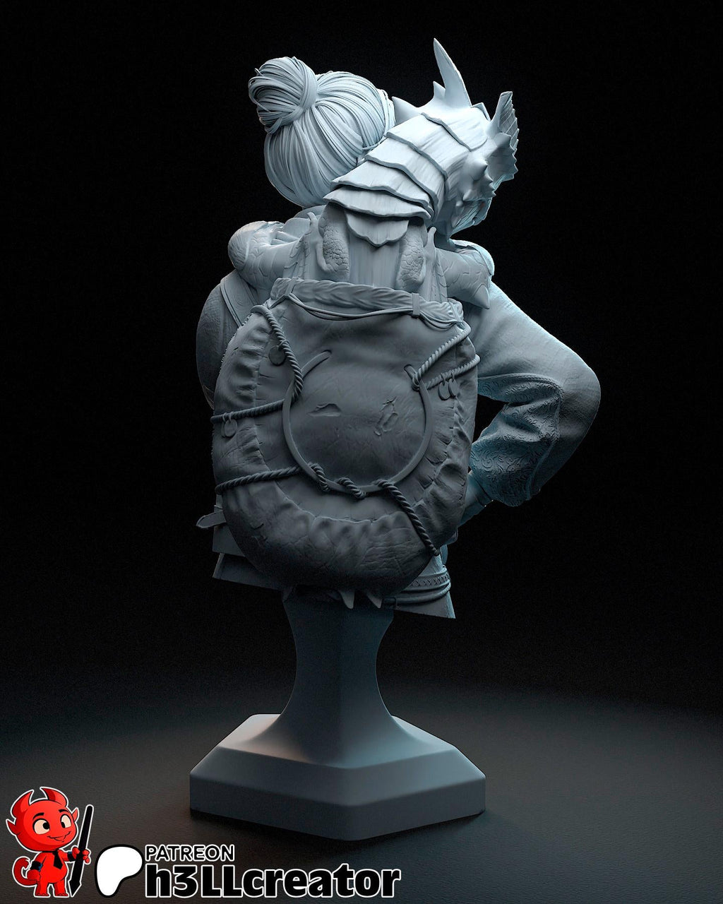 Zoe from Split Fiction (fan art) | Full Model or Bust | Miniature scale 1:12 | h3LL Creator | DIY Model Kit