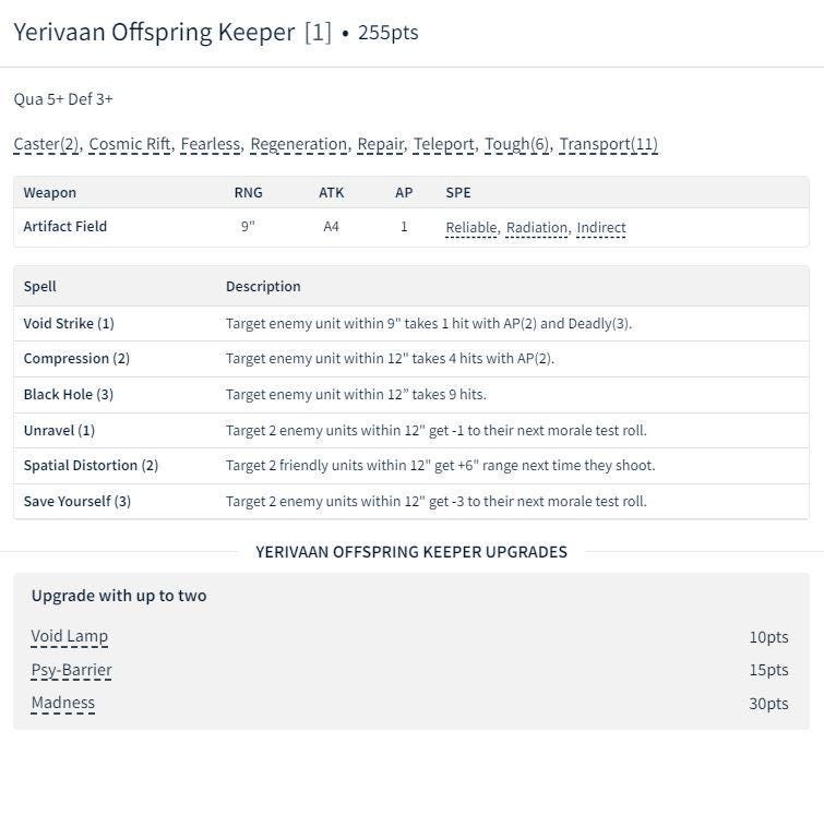 Omega Yerivaan Offspring Keeper Miniature - Papsikels Alien RPG, 32mm TTRPG Gaming