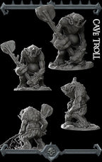 Cave Troll | Trolls and Giants Collection | Rocket Pig Games | Miniatures for tabletop games. 28mm to 32mm Resin for RPG, D&D, TTRPG