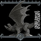 Amygdalian Drake Fiend | Aberrations Collection | Rocket Pig Games | Miniatures for tabletop games. 28mm to 32mm Resin for RPG, D&D, TTRPG