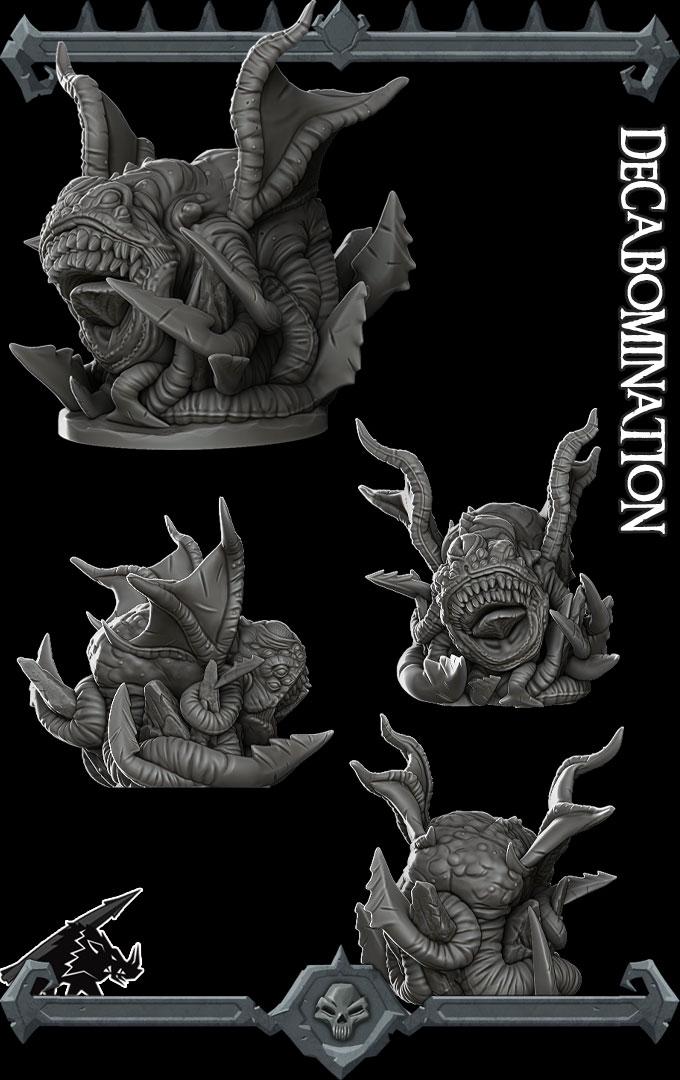 Decabomination | Aberrations Collection | Rocket Pig Games | Miniatures for tabletop games. 28mm to 32mm Resin for RPG, D&D, TTRPG