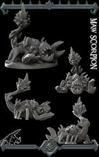 Maw Scorpion | Aberrations Collection | Rocket Pig Games | Miniatures for tabletop games. 28mm to 32mm Resin for RPG, D&D, TTRPG