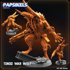 Tondo War Wolf | Trench Crusade | Papsikels Fantasy, Resin Miniature - Tabletop miniature - Fantasy Miniature - 32mm