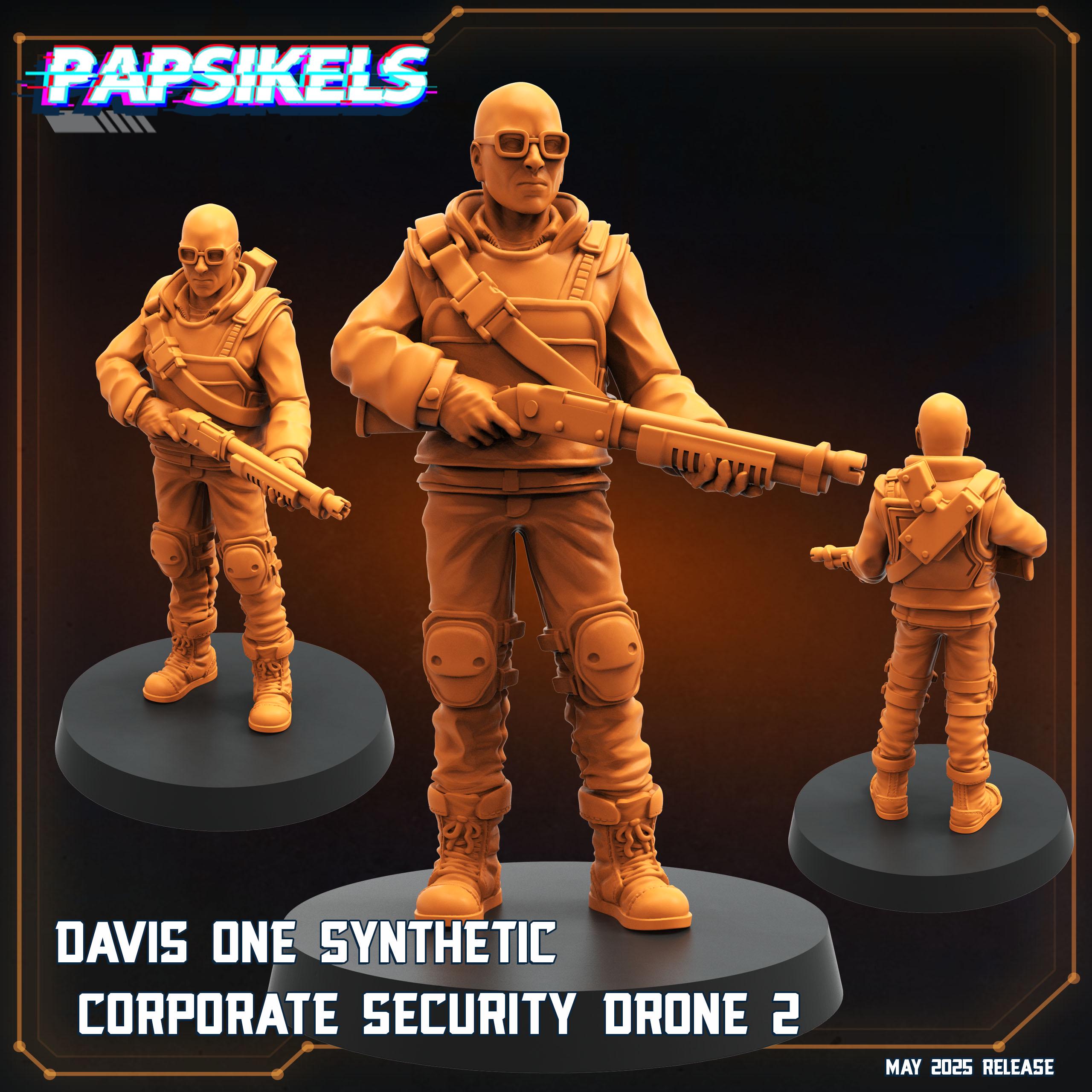 Aliens Vs Humans - Reconnaissance I Davis One Synthetic Security Drones - Papsikels, 32mm Mini for TTRPG Gaming, Alien RPG