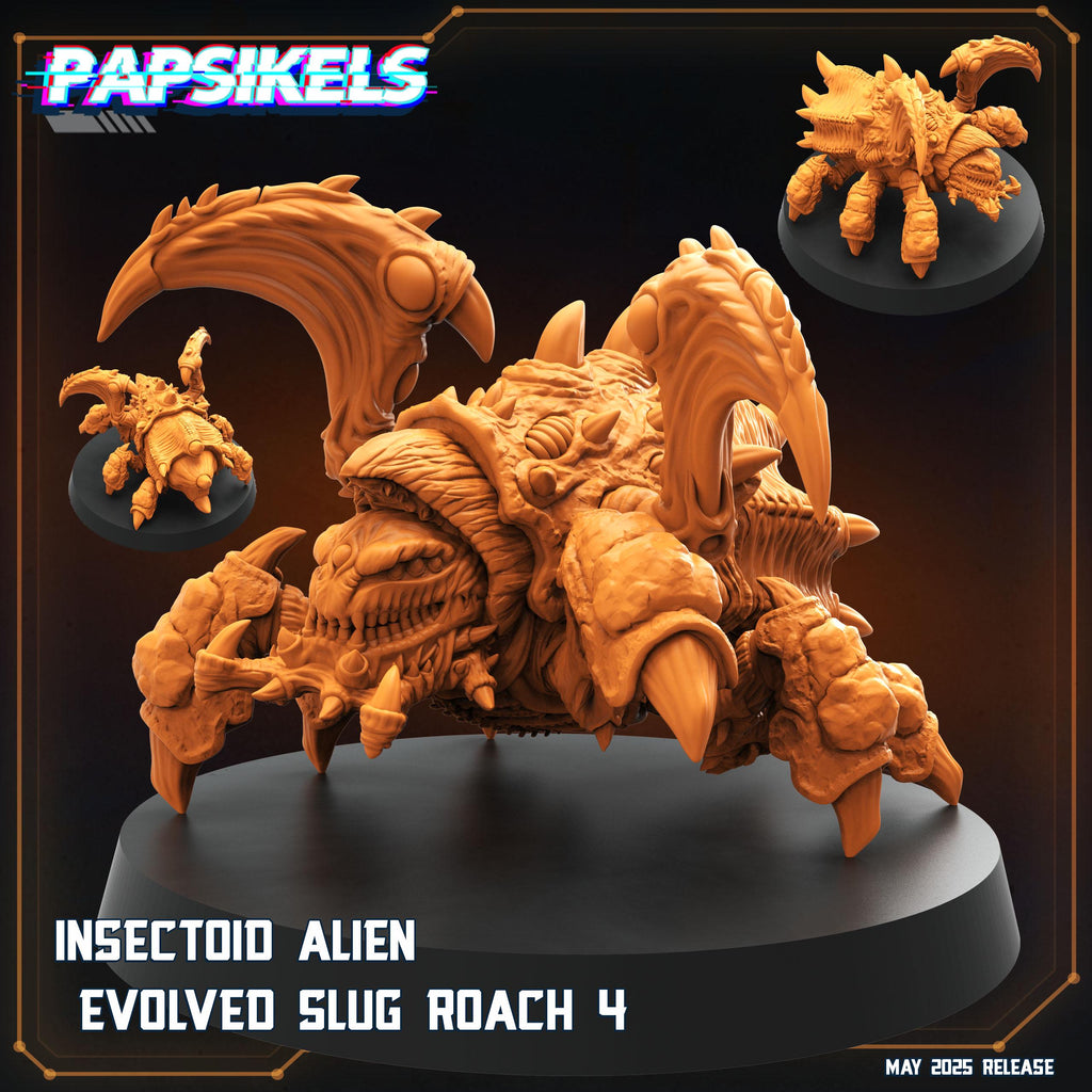 Aliens Vs Humans - Reconnaissance | Insectoid Alien Evolved Slug Roach - Starcraft, Papsikels, 32mm Mini - TTRPG Gaming, Alien RPG