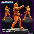 Cyberpunk, Masked Cyber Rider Classic - Kamen Rider Kuuga - Papsikels, 32mm Mini - Model for TTRPG, Anime, Gaming