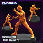 Cyberpunk, Masked Cyber Rider Classic - Kamen Rider Kuuga - Papsikels, 32mm Mini - Model for TTRPG, Anime, Gaming