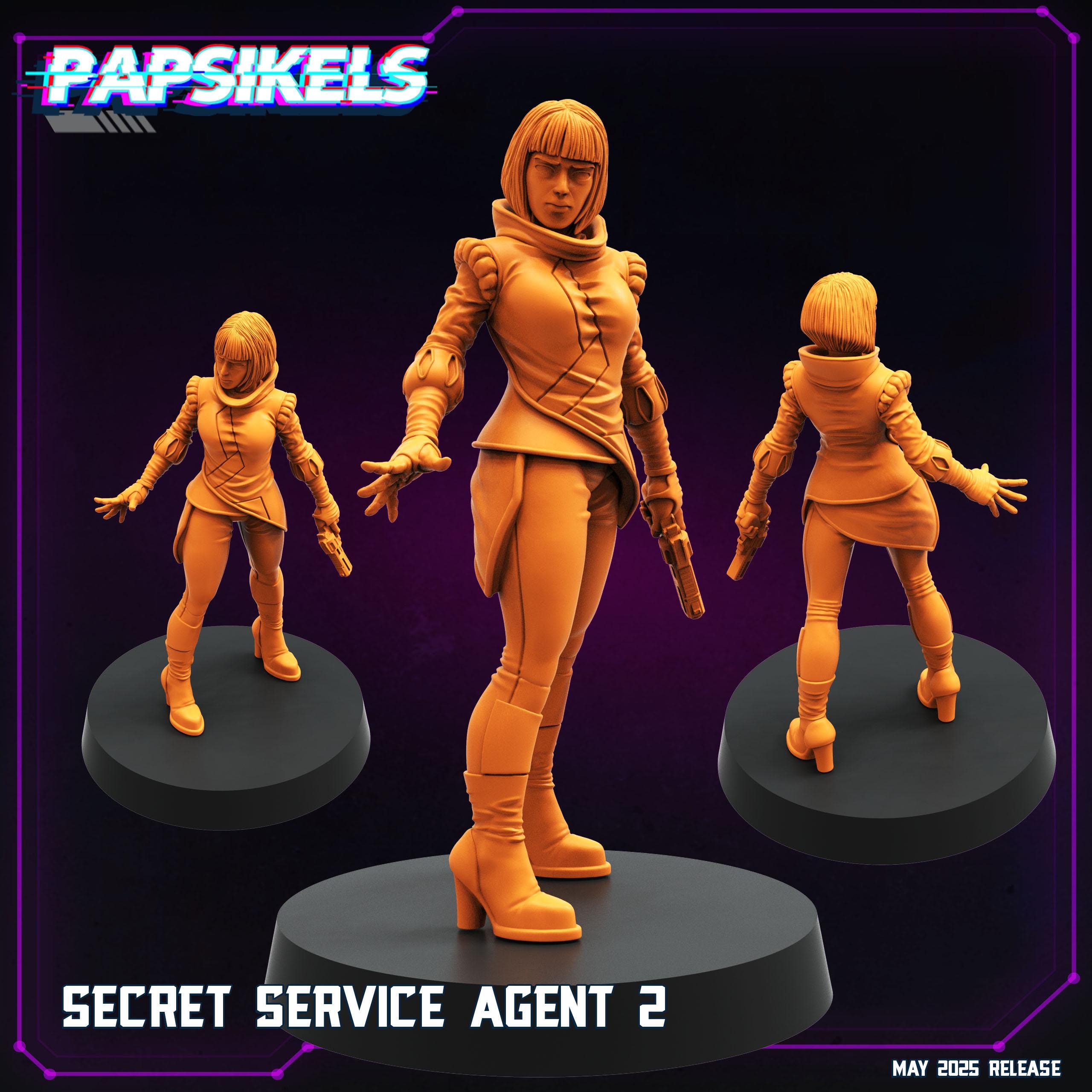 Cyberpunk, Secret Service Agents, Cyberpunk, Papsikels, 32mmMini