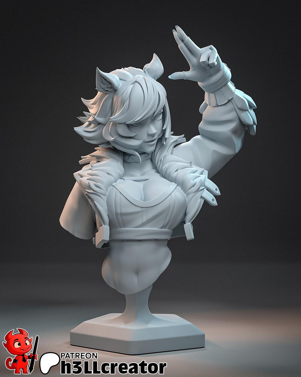 Squirrel Girl from Marvel Rivals (fan art) | Full Model or Bust | Miniature scale 1:12 | h3LL Creator | DIY Model Kit