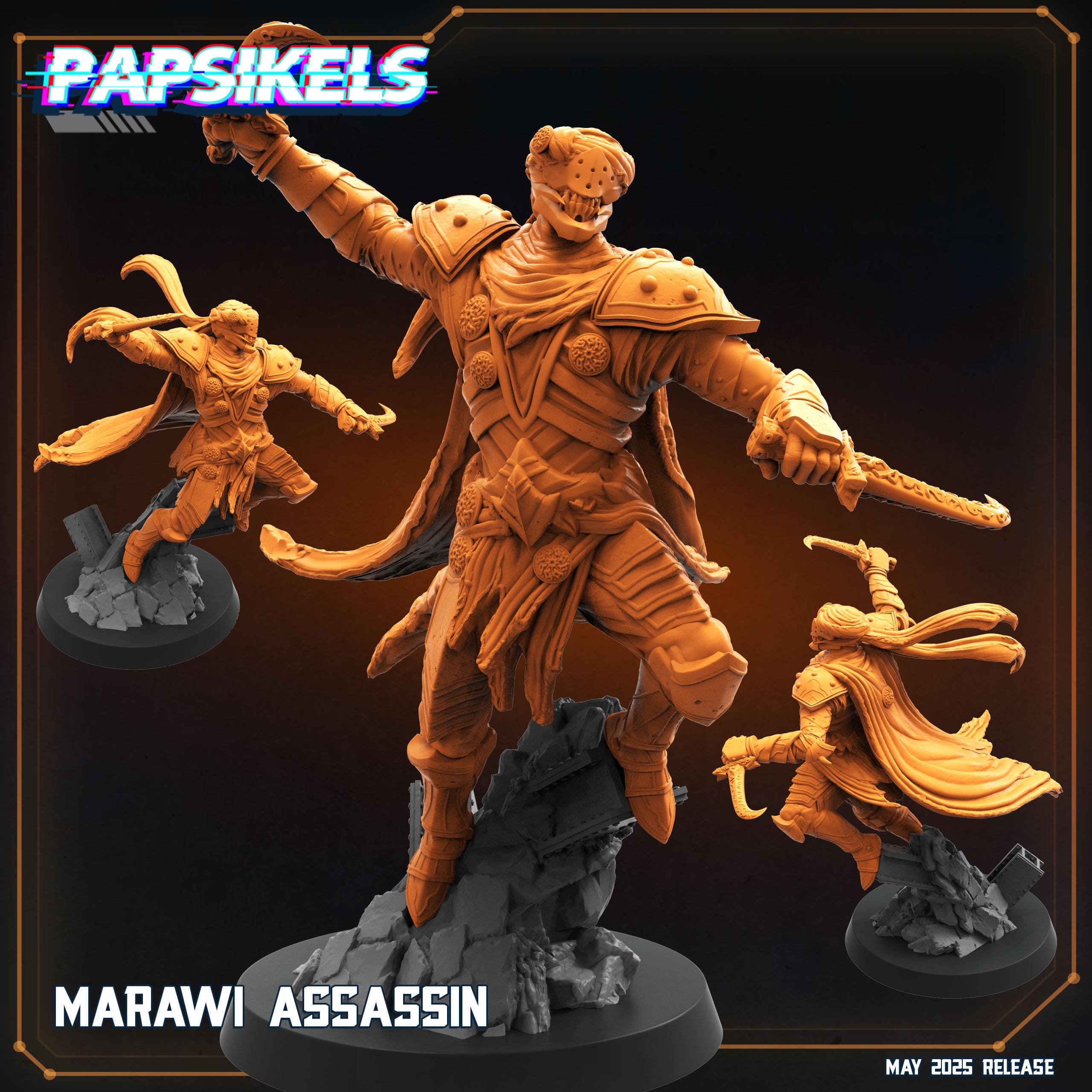 Marawi Assassin Miniature: Trench Crusade, Papsikels Fantasy (32mm)