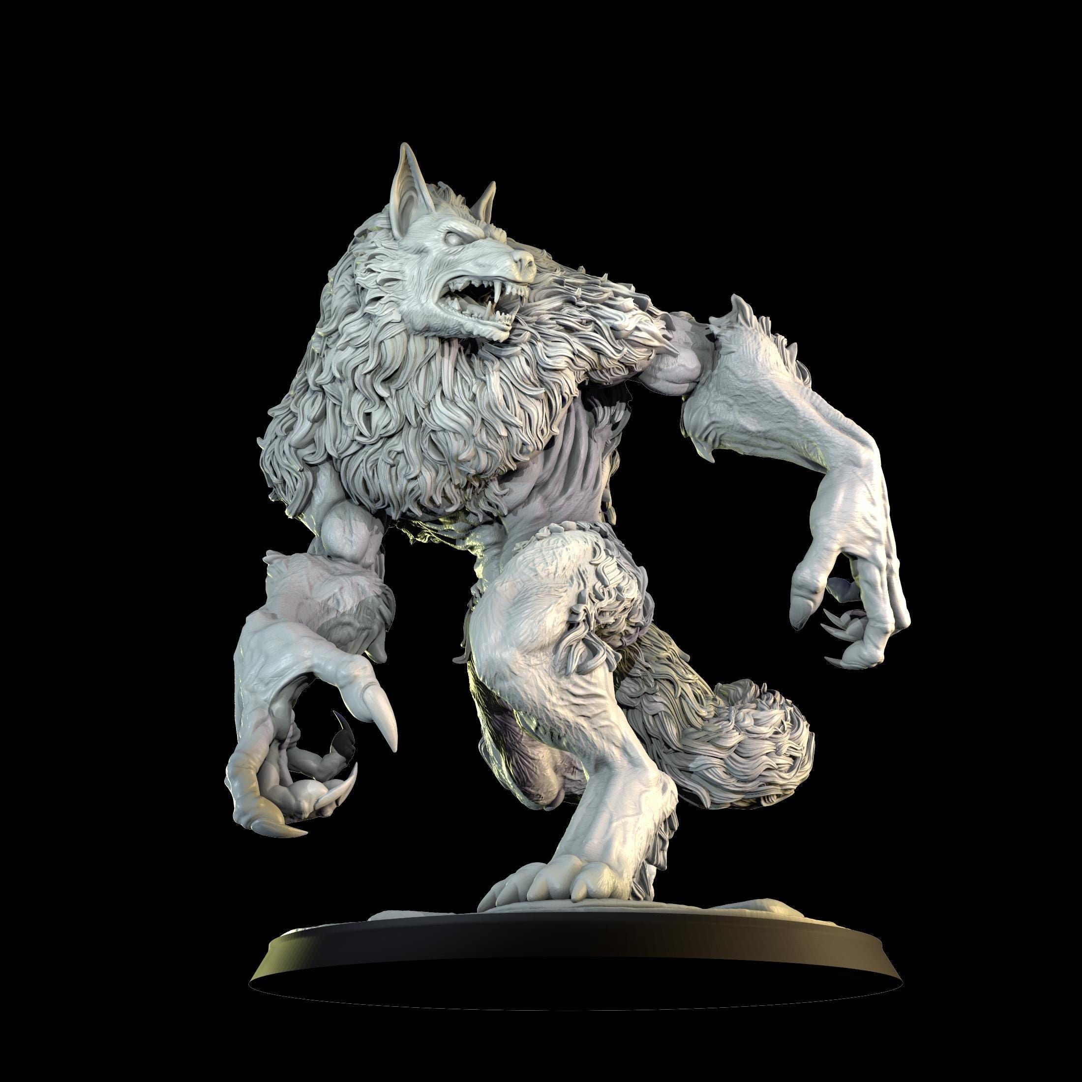 The Werewolf - 75mm Resin Figure, Cosmodo Minis, for RPG, TTRPG and Tabletop