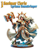 Lyriana Dawnbringer Aasimar Cleric Miniature: Cosmondo RPG Resin Figure