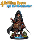 Ryn the Ghostwalker: Halfling Rogue Miniature - Cosmondo RPG Resin Model
