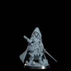 Ryn the Ghostwalker: Halfling Rogue Miniature - Cosmondo RPG Resin Model