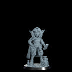 Nimbleton Cogspinner: Gnome Artificer Miniature - Cosmondo 12k Resin RPG (DIY Kit)