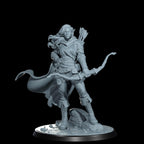 Arannis Windwhisper Elven Ranger Miniature: D&D, TTRPG, Cosmondo Resin (28mm, 32mm, 75mm)