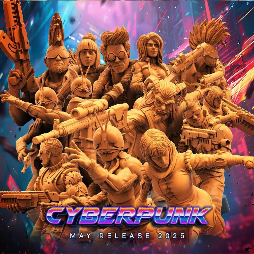 Cyberpunk, Tina Bonevi Swordswoman Field Medic, Cyberpunk, Papsikels, 32mmMini