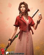 Aerith Final Fantasy VII Miniature: 160mm Resin DIY Model Kit