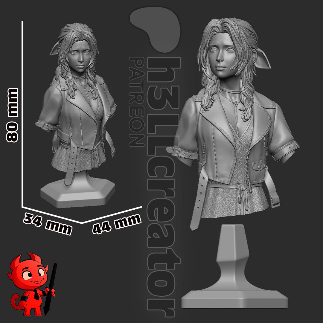 Aerith Final Fantasy VII Miniature: 160mm Resin DIY Model Kit