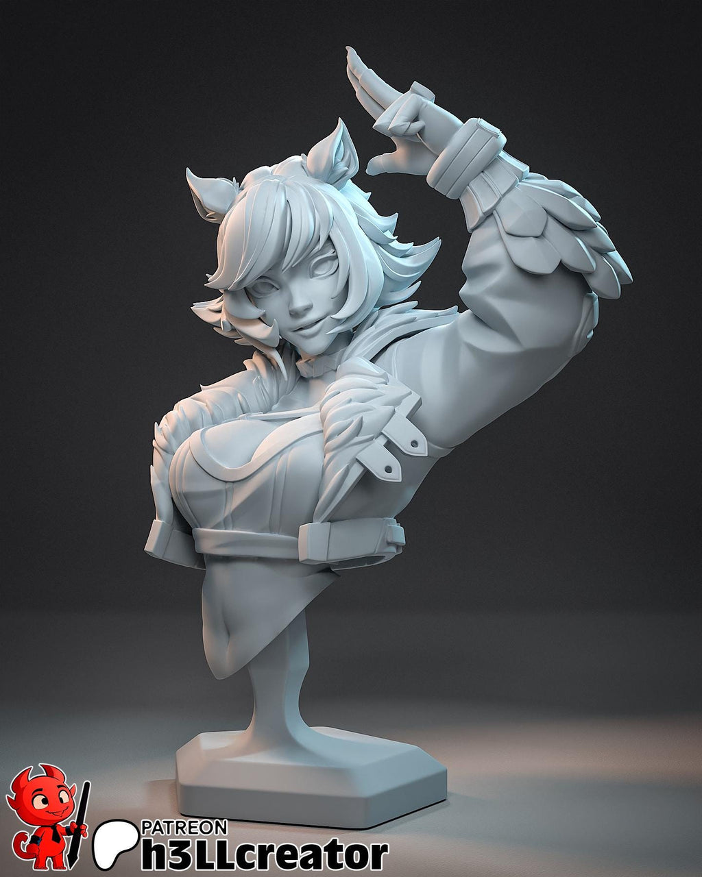 Squirrel Girl from Marvel Rivals (fan art) | Full Model or Bust | Miniature scale 1:12 | h3LL Creator | DIY Model Kit