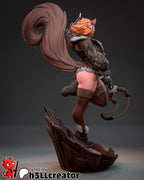 Squirrel Girl from Marvel Rivals (fan art) | Full Model or Bust | Miniature scale 1:12 | h3LL Creator | DIY Model Kit