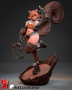 Squirrel Girl from Marvel Rivals (fan art) | Full Model or Bust | Miniature scale 1:12 | h3LL Creator | DIY Model Kit