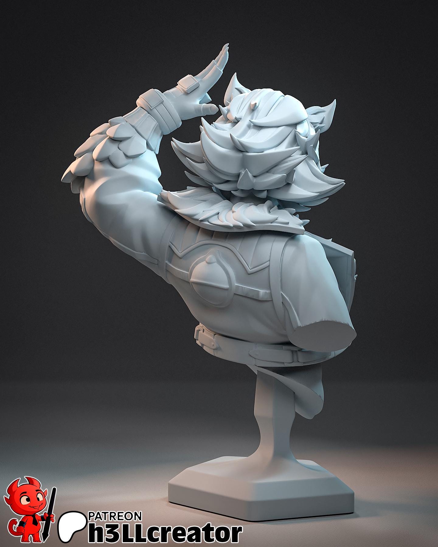 Squirrel Girl from Marvel Rivals (fan art) | Full Model or Bust | Miniature scale 1:12 | h3LL Creator | DIY Model Kit