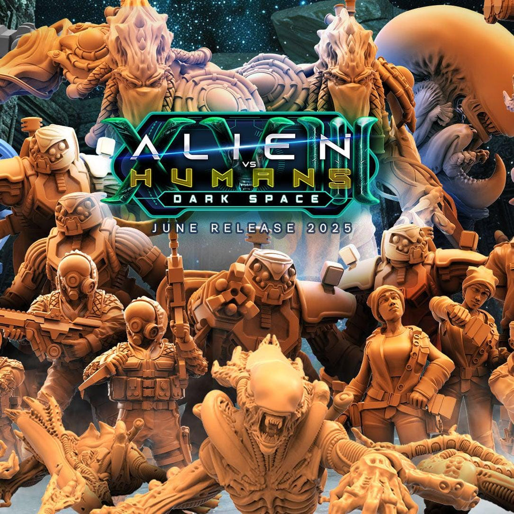 Sci-Fi Playboy Crew Scientists Miniatures: Papsikels Alien RPG Figure (28/32mm Scale TTRPG)