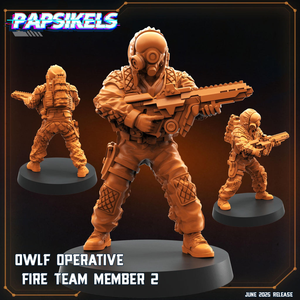 OWLF Operative Miniatures: Sci-Fi Fire Team, 28/32mm Scale
