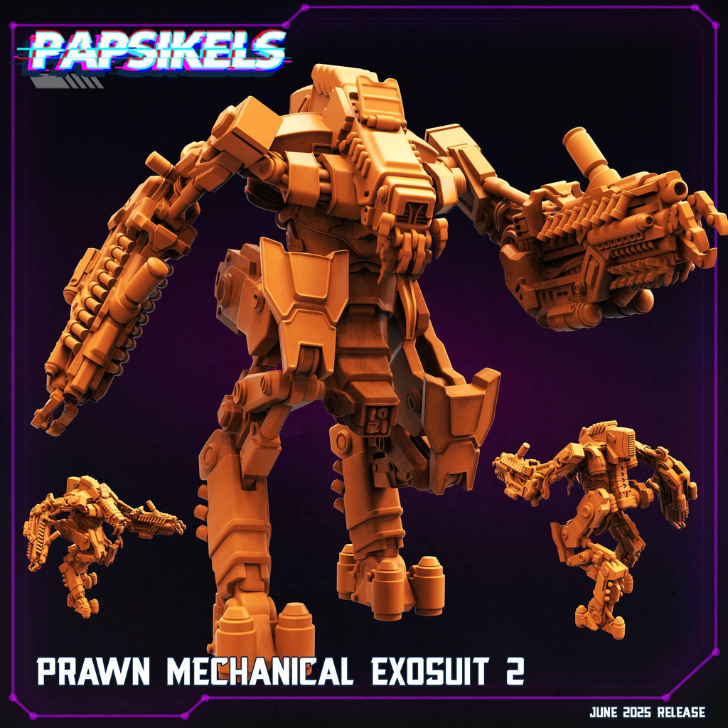 Cyberpunk Prawn Exosuit Miniature: District 9 Fan Art - 28/32mm RPG