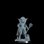 Nimbleton Cogspinner: Gnome Artificer Miniature - Cosmondo 12k Resin RPG (DIY Kit)