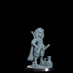 Nimbleton Cogspinner: Gnome Artificer Miniature - Cosmondo 12k Resin RPG (DIY Kit)