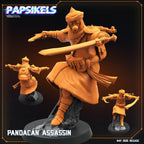 Pandacan Assassin Miniature: 32mm Trench Crusade Resin Model by Papsikels