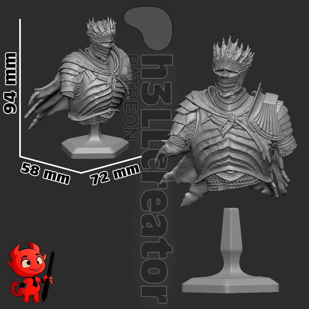 Soul of Cinders Statuette: Dark Souls III Fan Art, DIY Model Kit