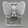 Butterfree - 3D Printed Pokemon Card Wall Hanger | Fan Art | Pokemon TCG | Resin Model | ABC3D Models