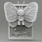Butterfree - 3D Printed Pokemon Card Wall Hanger | Fan Art | Pokemon TCG | Resin Model | ABC3D Models