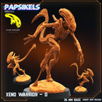 Alien Xenomorph Warriors 32mm Miniature for Sci-Fi RPG, Tabletop Gaming - Papsikels Resurgence Collection