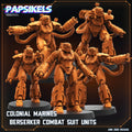 Colonial Marines Berserker Combat Suit Units Miniatures: Alien RPG, Sci-Fi (28/32mm Scale, Papsikels)