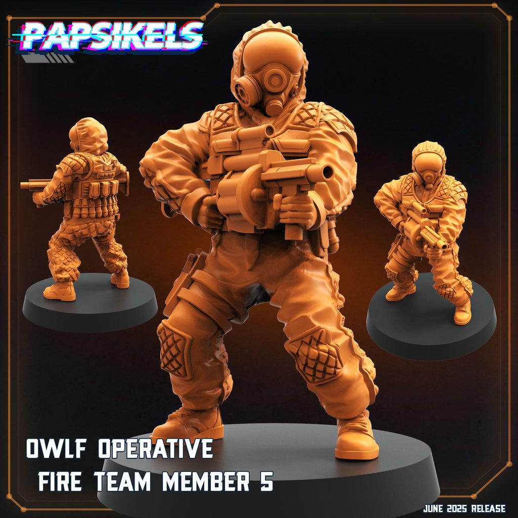 OWLF Operative Miniatures: Sci-Fi Fire Team, 28/32mm Scale