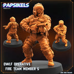 OWLF Operative Miniatures: Sci-Fi Fire Team, 28/32mm Scale