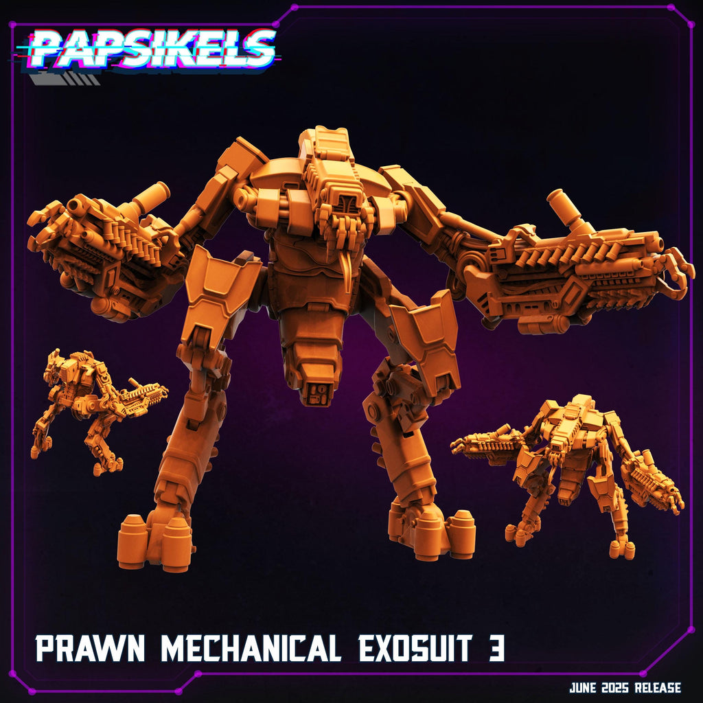 Cyberpunk Prawn Exosuit Miniature: District 9 Fan Art - 28/32mm RPG