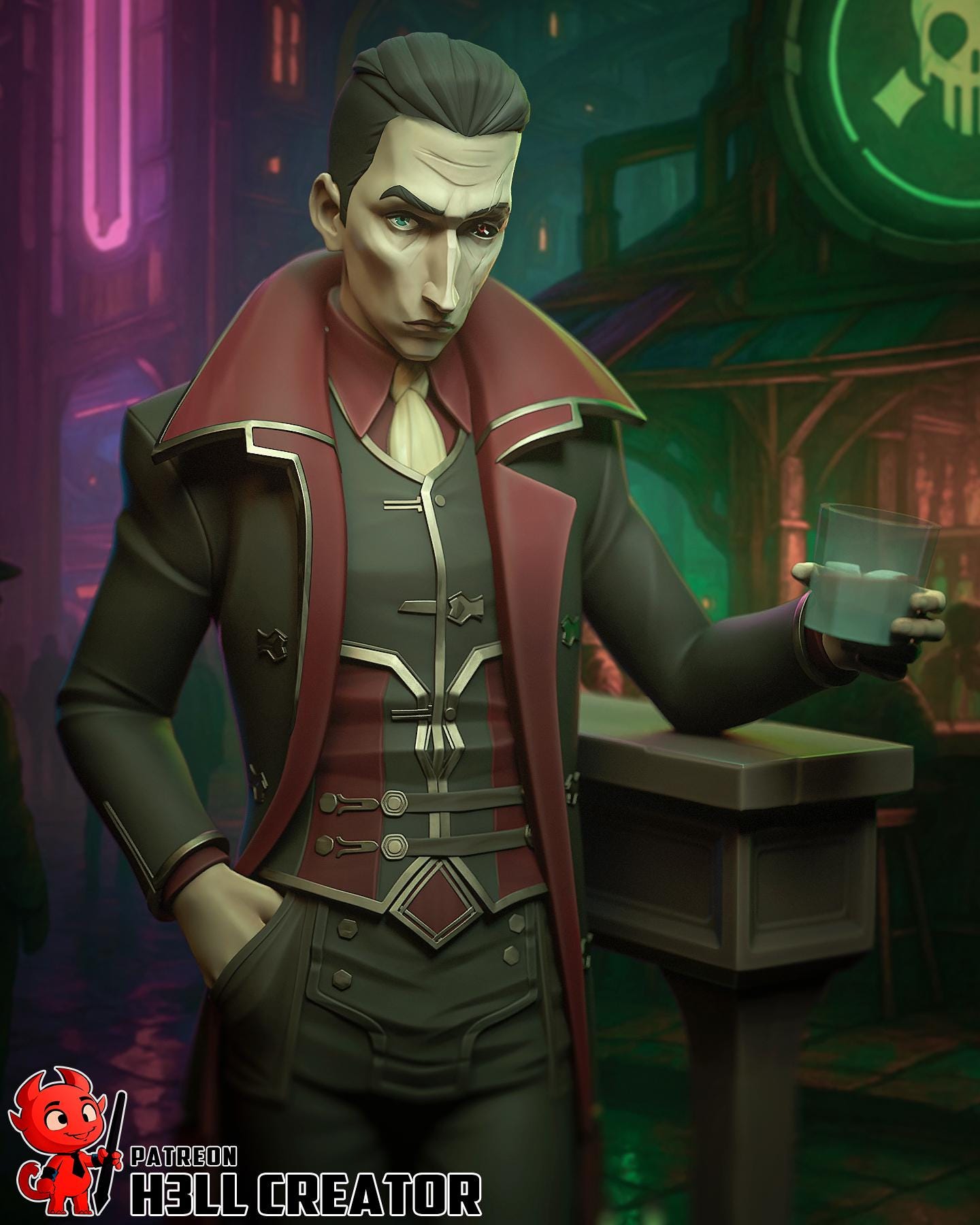 Silco Arcane Fan Art Model Kit - 156mm 1:12 Miniature Scale - H3LL Creator