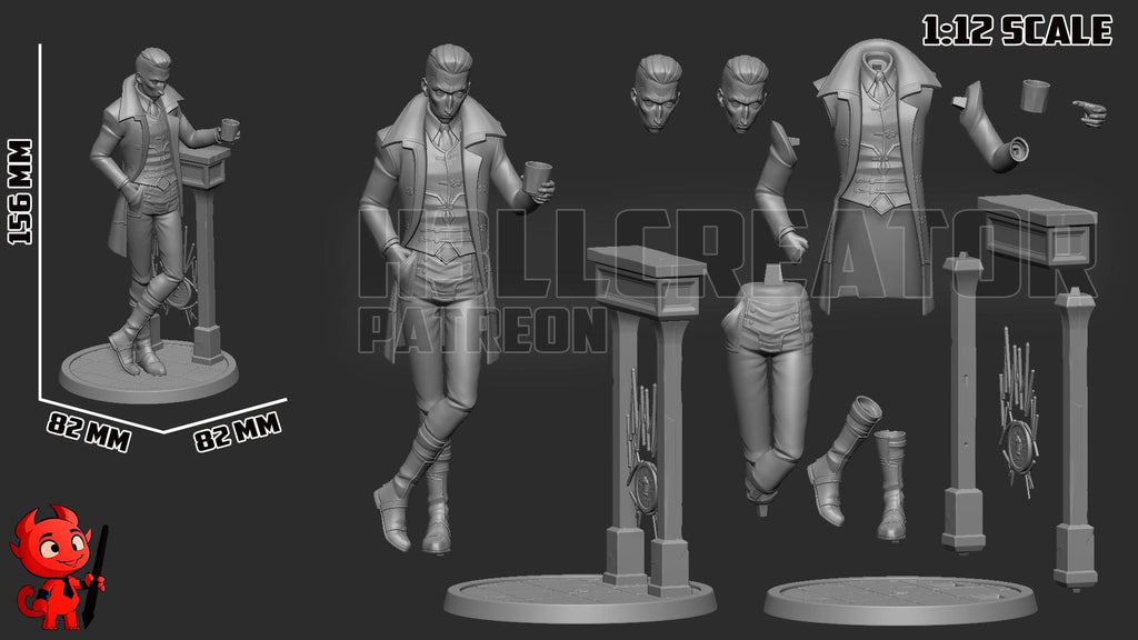 Silco Arcane Fan Art Model Kit - 156mm 1:12 Miniature Scale - H3LL Creator